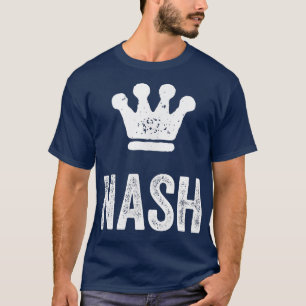 T-shirt Nash le Roi Couronne & Nom Design pour les hommes 