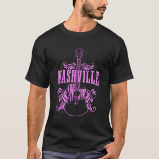 T-shirt Nashville Guitare Tennessee Country Music City