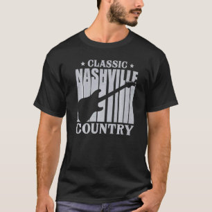 T-shirt Nashville Musique Country Classique Tennessee Guit