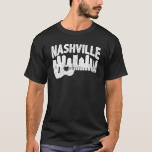 T-shirt Nashville Skyline Tennessee Country Music Guitare
