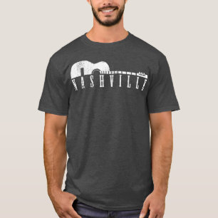 T-shirt Nashville Tennessee Country Music City Guitare Pla