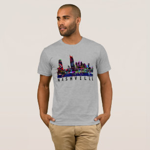 T-shirt Nashville, Tennessee en graffiti