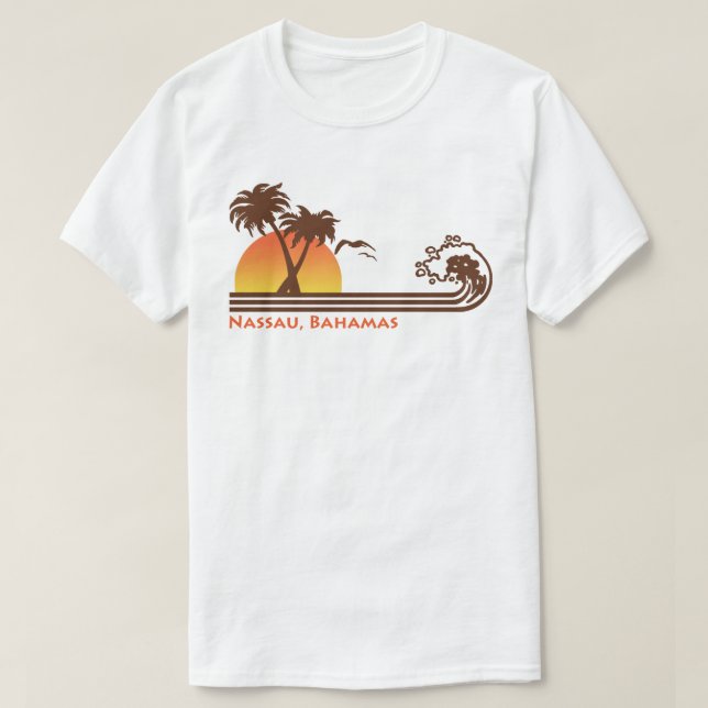 T-shirt Nassau Bahamas (Design devant)