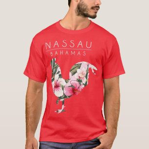 T-shirt Nassau Bahamas Fleur Hibiscus Souve de poulet