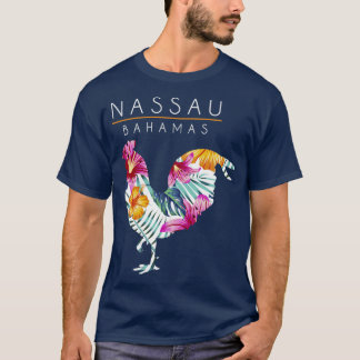 T-shirt Nassau Bahamas Fleur Hibiscus Souve de poulet