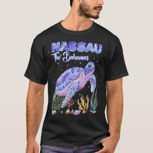 T-shirt Nassau Bahamas Tortue de mer Snorkel Plongée en sc