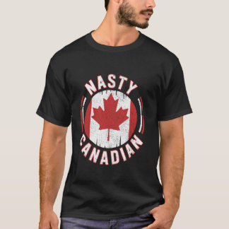 T-shirt Nasty Canadian Funny Canada Maple Elbows Up