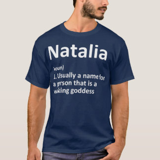 T-shirt NATALIA Définition Personnalized Nom Funny Venin