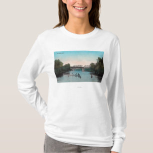 T-shirt Natation et canotage dans le lac winters