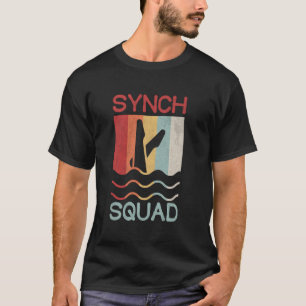 T-shirt Natation synchronisée Équipe synchro Rétro Vintage
