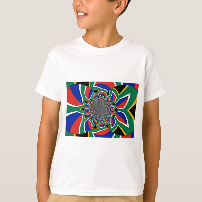 T-shirt Nation Arc-en-ciel : Afrique du Sud vivante Imprim (Devant)