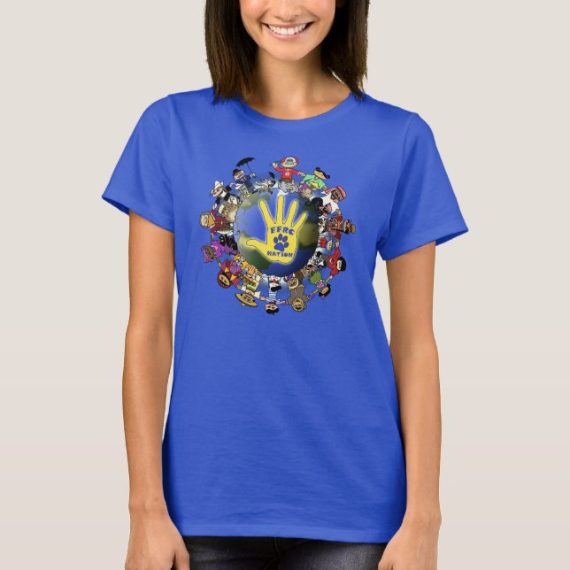 T-shirt Nation de FFRC sur des articles de couleur (Devant)