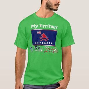 T-shirt Nation de Pawnee Tribe Drapeau mon héritage nous l