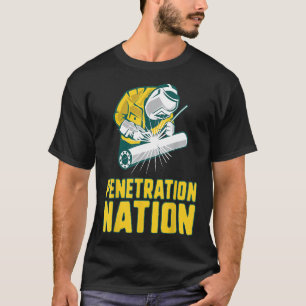 T-shirt Nation de pénétration des chemises de soudure