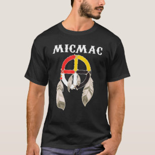 T-shirt Nation micmac Mi'kmaq Roue de médecine de la tribu