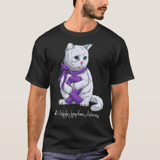 T-shirt National 1 Mois de sensibilisation Chat au ruban v