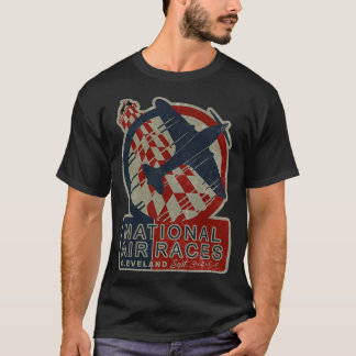 T-shirt National Air Races Vintage Avion Conception de cou