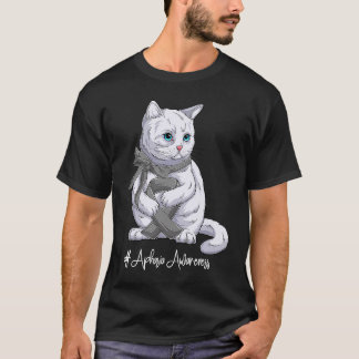 T-shirt National Aphasia Awareness Month Gray Ribbon Cute