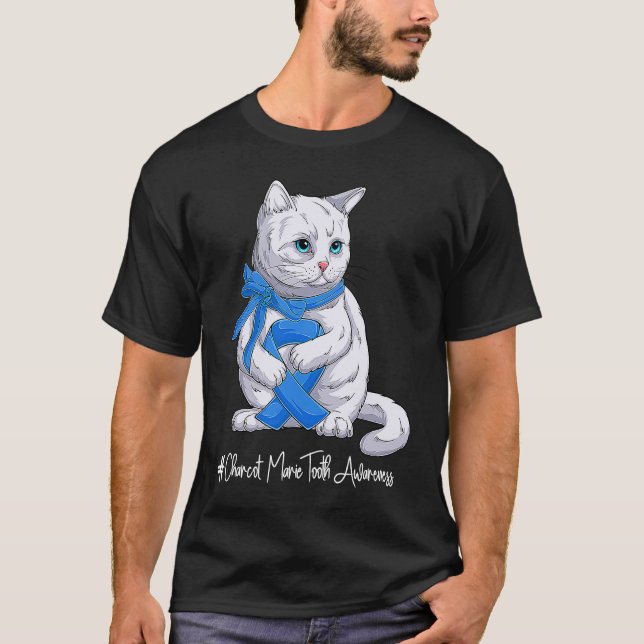 T-shirt National Charcot Marie Tooth Awareness Month Blue  (Devant)