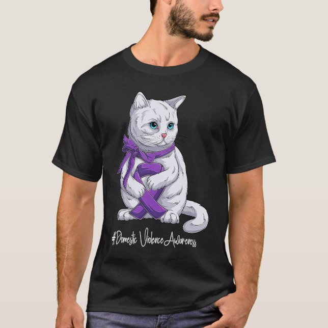 T-shirt National Domestic Violence Awareness Month Purple  (Devant)