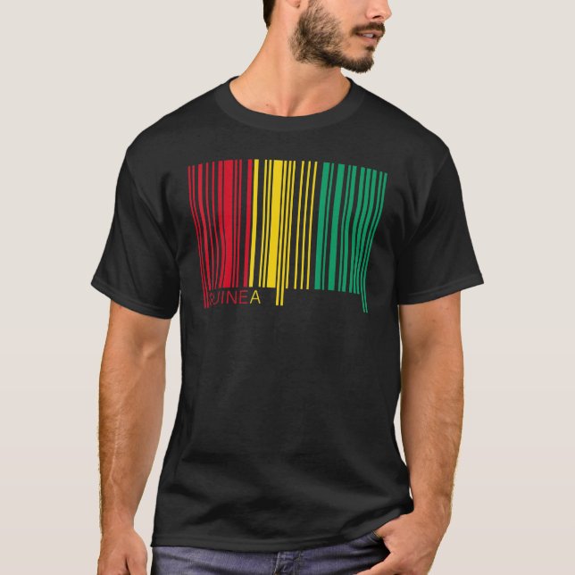 T-shirt National Flag of Guinea souvenir  for men women 1 (Devant)