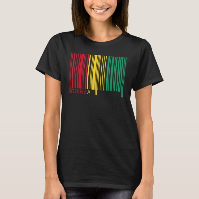 T-shirt National Flag of Guinea souvenir  for men women 1 (Devant)