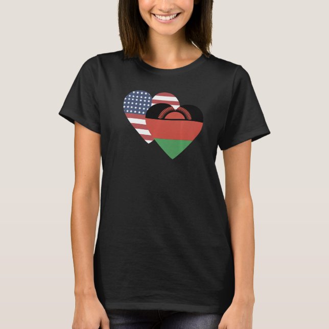 T-shirt National Flag of Malawi souvenir  for men women  1 (Devant)
