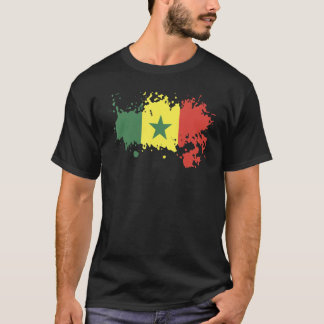 T-shirt National Flag of Senegal souvenir   for men women