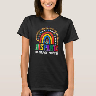 T-shirt National Hispanic Heritage month Rainbow All Count