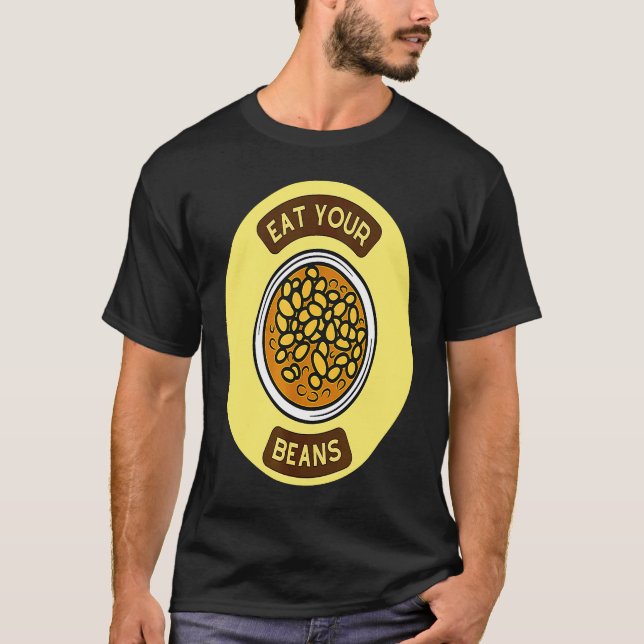 T-shirt National Mangez vos haricots Jour Panier Protéine  (Devant)