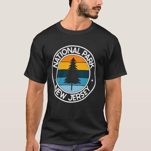 T-shirt National Park New Jersey NJ USA City Pride Retro S (Devant)