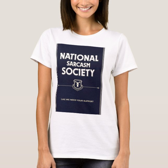 T-shirt National-Sarcasme-Société (Devant)