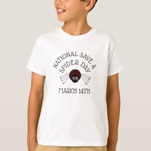 T-shirt National Save a Spider Day mars 14th Shirt