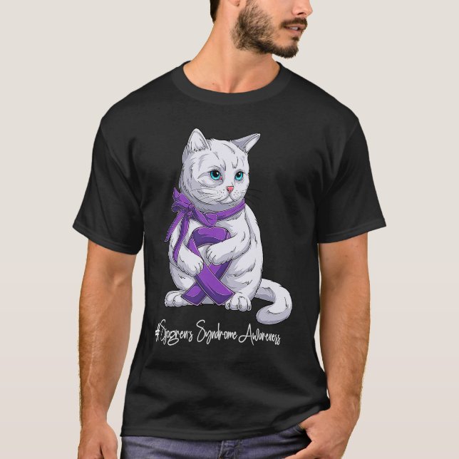 T-shirt National Sjogren's Syndrome Awareness Month Purple (Devant)