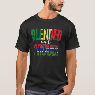 T-shirt Nationalité Fier Et Fier À Moitié Sénégalaise