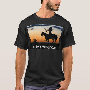 T-shirt NATIVE AMERICAN Indian Bow Arrow Horse Warrier Su