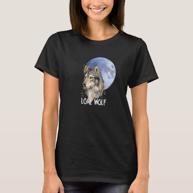 T-shirt Native American Indigenous Tribe Wolf Wildlife Ill (Devant)