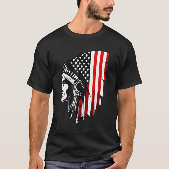 T-shirt Native American Pride Vintage Native Indian (Devant)