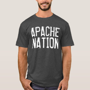 T-SHIRT NATIVE AMERICAN T-SHIRTS, NATION APACHE