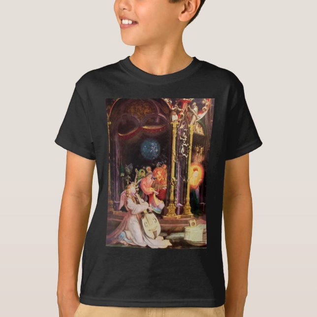 T-SHIRT NATIVITÉ, ANGES DE LA MUSIQUE - MAGIE DE NOËL (Devant)