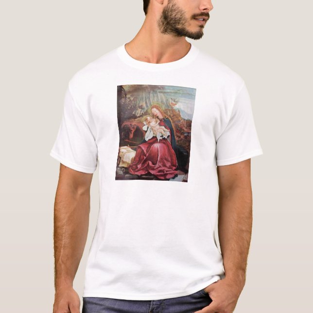 T-SHIRT NATIVITÉ AVEC ANGELS - MAGIE DE NOËL (Devant)