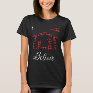 T-shirt Nativité de Noël Croire Jésus Naissance Buffalo Pl