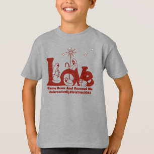 T-shirt Nativité de Noël de la famille chrétienne perso