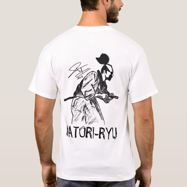 T-shirt Natori-ryu : Série de signature, Pawan Giri (noir) (Dos)