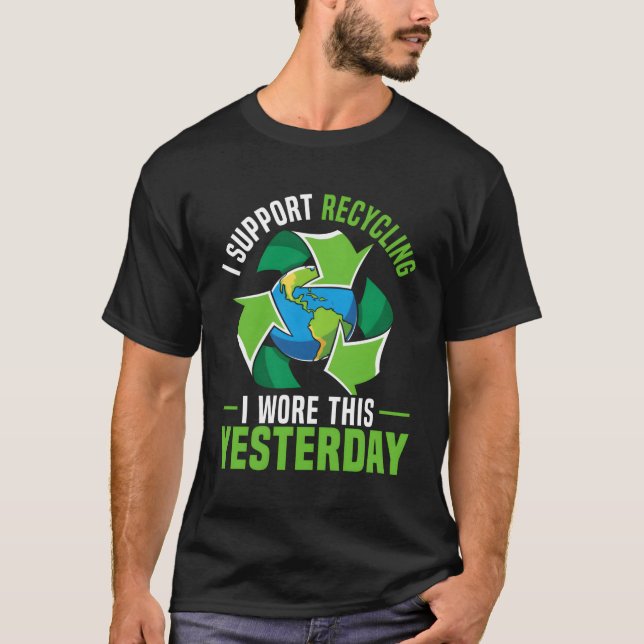 T-shirt Nature écologiste Recycler la Mère Jour Eh (Devant)
