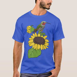T-shirt Nature Fleur Jaune Hummingbird Sunshine Sunflowe