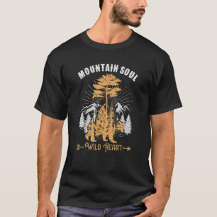 T-shirt Nature Forêt Montagnes Arbres Faune Ours animal