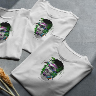 T-shirt Nature Homme Visage Collage