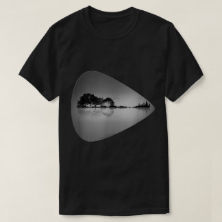 T-shirt Nature Meets City Guitar Pick Design