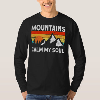 T-shirt Nature Montagnes Calme Mon âme Alpinisme Randonnée